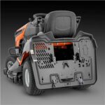 HUSQVARNA TC 242 T mit Schneeschild 120Plus & Gartentraktoren Anhänger 275
