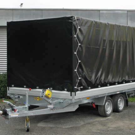 Humbaur Universal 3000 Seilwinde, Alu Bordwände 350 mm, Auffahrbohlen