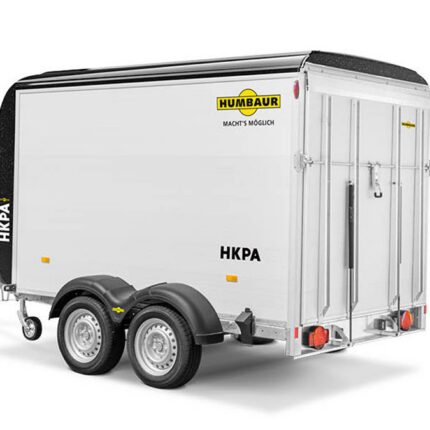 Humbaur HKPA 263217 Aerodynamischer Polybug – Aluminium-Aufbau – Airlineschienen