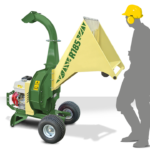 NEGRI Biohäcksler R185 / Benzin-Häcksler mit Transporträder
